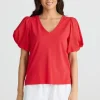 Brave and true Abigail Vneck Tee^ Tops