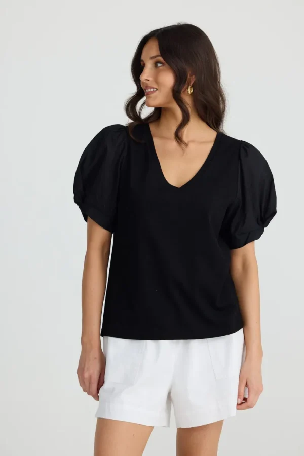 Brave and true Abigail Vneck Tee^ Tops