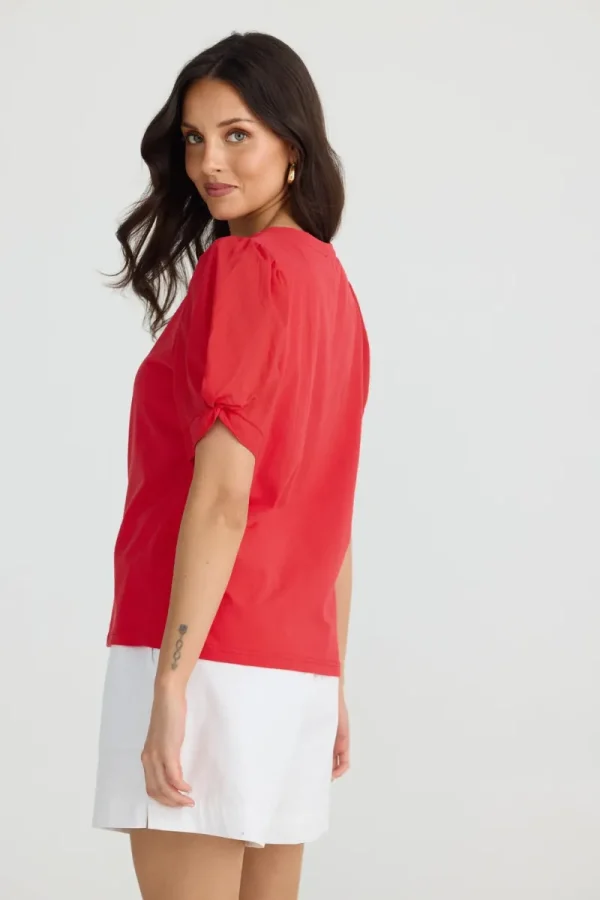 Brave and true Abigail Vneck Tee^ Tops