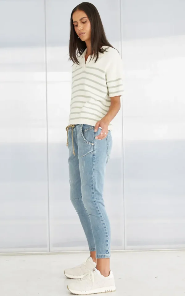 Dricoper Active Pearl Embellished Jeans^ Jeans