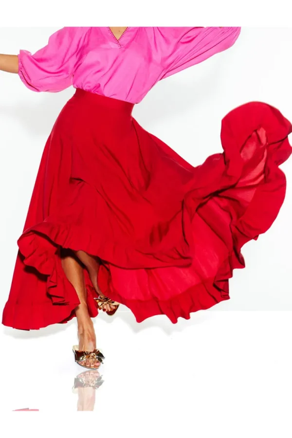Fate and Becker All Night Ruffle Skirt^ Skirts