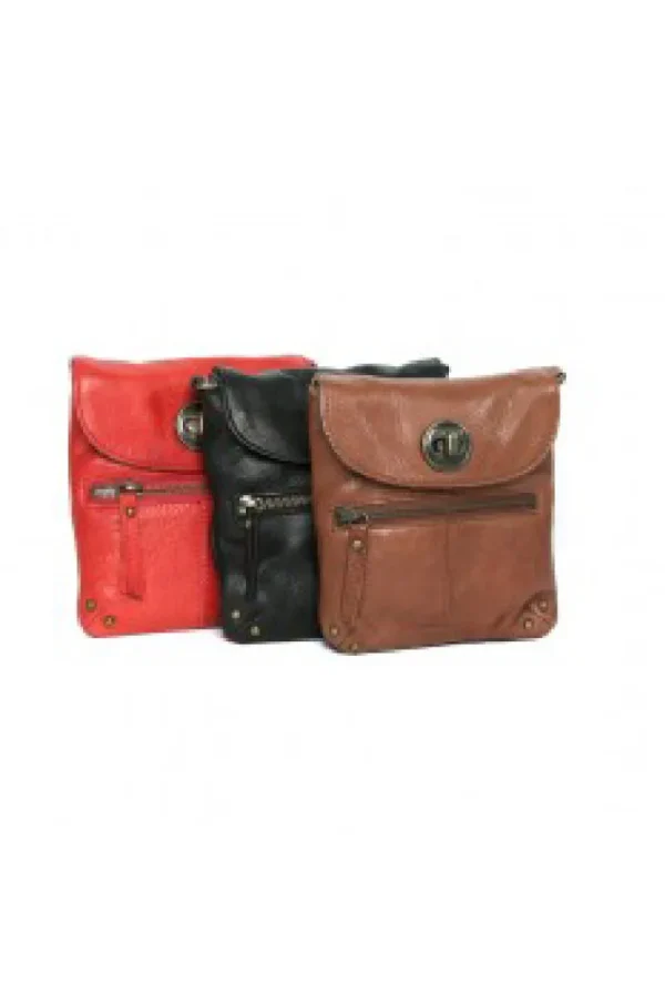 Rugged hide Anne Small Lock Sling^ Handbags