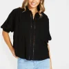 Zeinert & Co Chapel Short Sleeve Trim Shirt^ Shirts