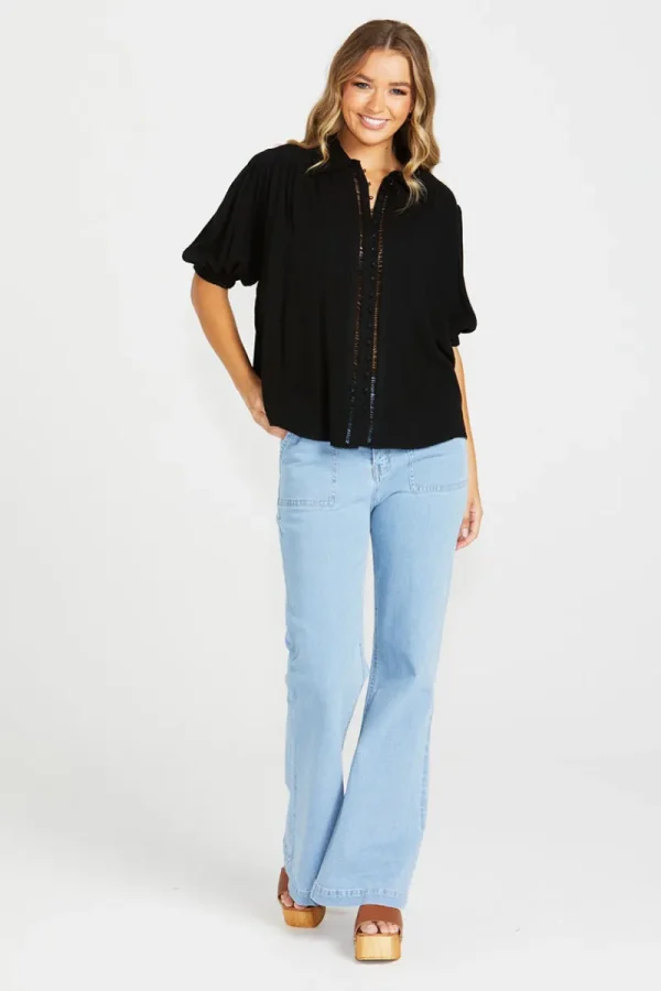 Zeinert & Co Chapel Short Sleeve Trim Shirt^ Shirts