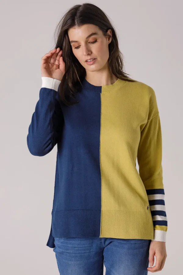 Yarra trail COLOUR BLOCK JUMPER^ Jumpers + Sweaters