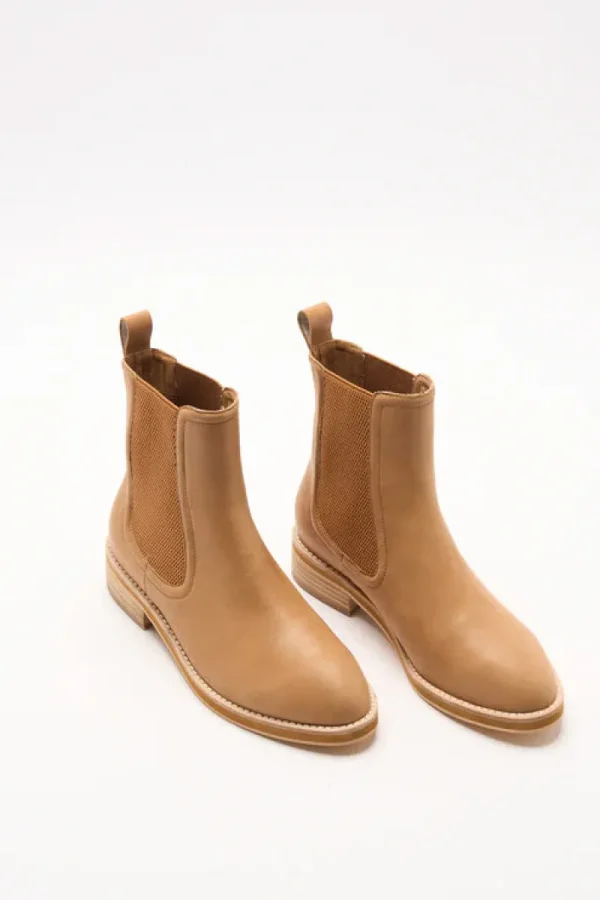 Walnut Cora Leather Boot^ Shoes