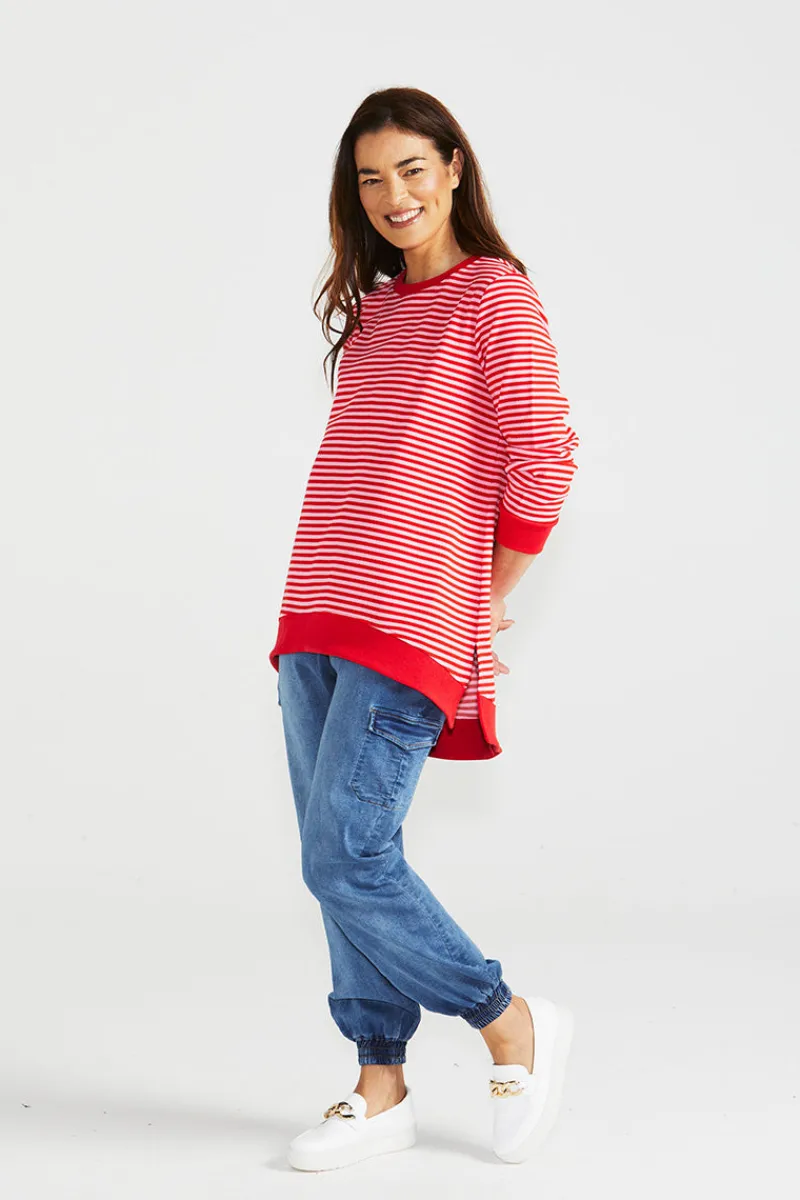 courtney_cherry_stripe_ju_1.webp Betty basics Courtney Jumper^ Jumpers + Sweaters