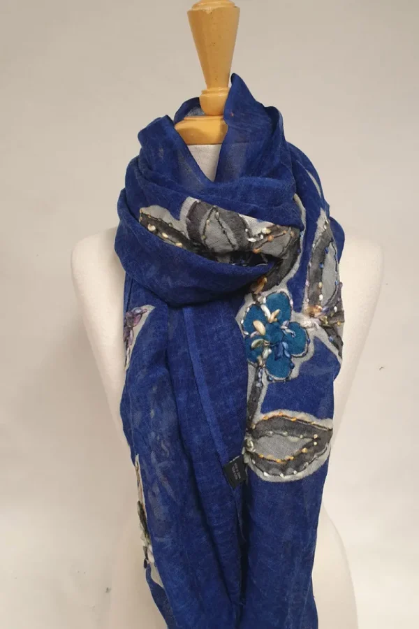 zoda Embroidered Flower Scarf^ Scarfs & Snoods