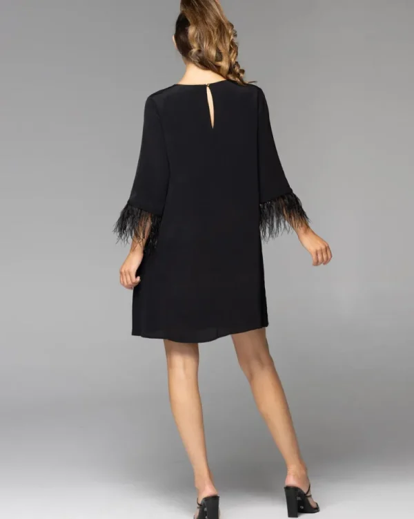 Fate and Becker Enchanted Feather Sleeve Dress^ Dresses