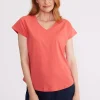 Yarra trail ESSENTIAL V NECK TEE^ Tops