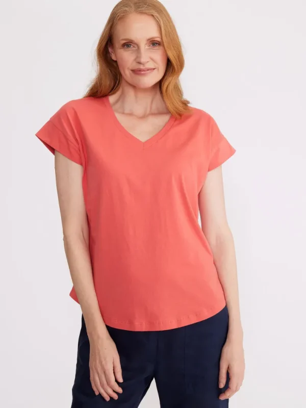 Yarra trail ESSENTIAL V NECK TEE^ Tops