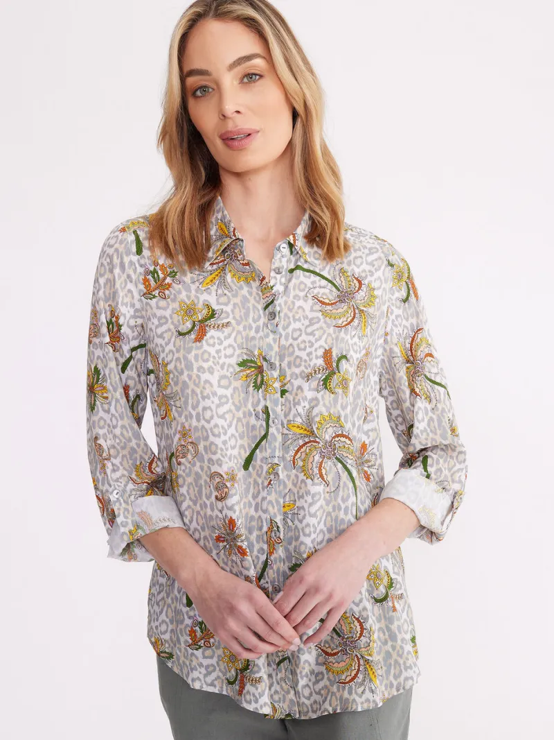 flower_leopard_shirt_0.webp Yarra trail FLOWER LEOPARD SHIRT^ Shirts