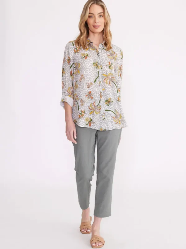 Yarra trail FLOWER LEOPARD SHIRT^ Shirts