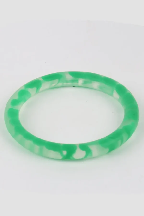 Moose and Meg Designs Gemma Bangle Clear Green^ Jewellery
