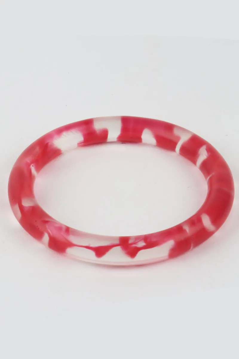 gemma_bangle_clear_red_0.webp Moose and Meg Designs Gemma Bangle Clear Red^ Jewellery