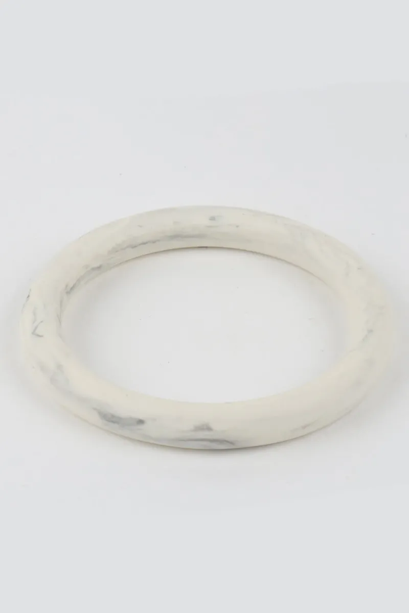gemma_bangle_white_marble_0.webp Moose and Meg Designs Gemma Bangle White Marble^ Jewellery