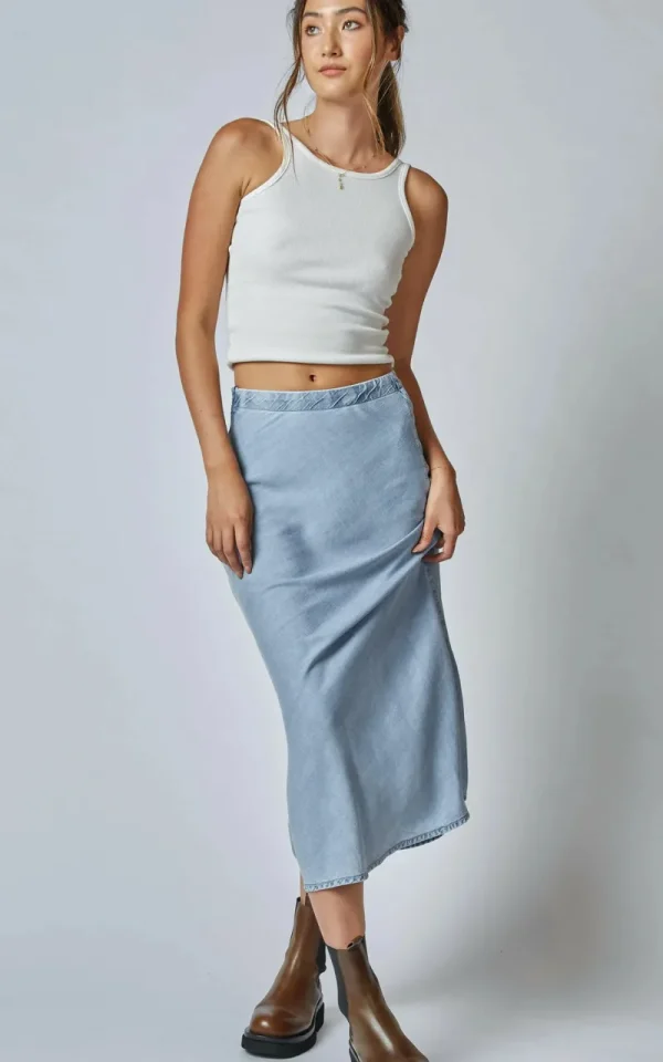 Dricoper Gonna Tencel Skirt^ Skirts
