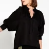 Fate and Becker Heritage Linen Batwing Blouse^ Tops
