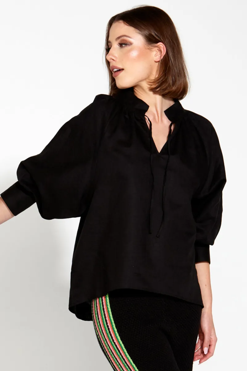 heritage_linen_batwing_bl_0.webp Fate and Becker Heritage Linen Batwing Blouse^ Tops