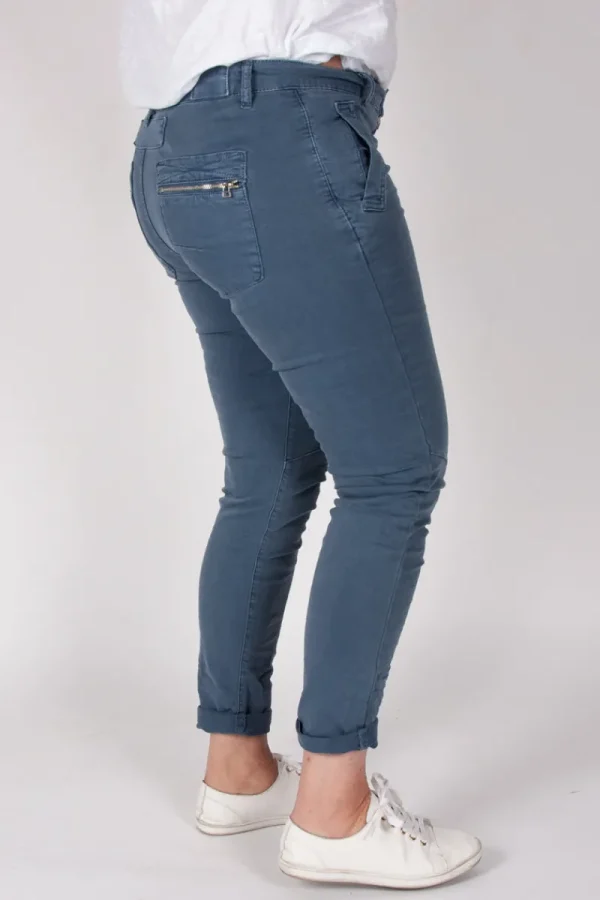 Italian Star Button Jean^ Jeans