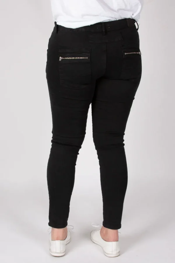 Italian Star Button Jean^ Jeans