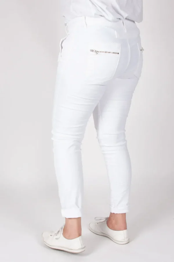 Italian Star Button Jean^ Jeans