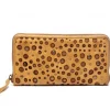 Rugged hide Jade Cheese Zip Around^ Handbags