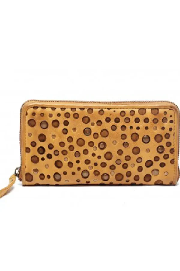 Rugged hide Jade Cheese Zip Around^ Handbags