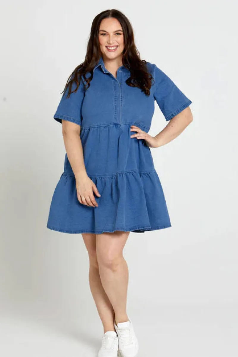 kellie_denim_dress_0.webp Sass Kellie Denim Dress^ Dresses