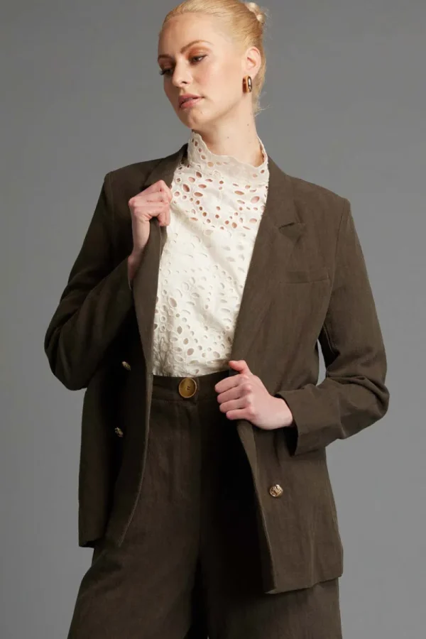 Fate and Becker Last Dance Structured Solid Blazer^ Jackets