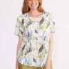 Yarra trail LAYERED LEAF TEE^ Tops