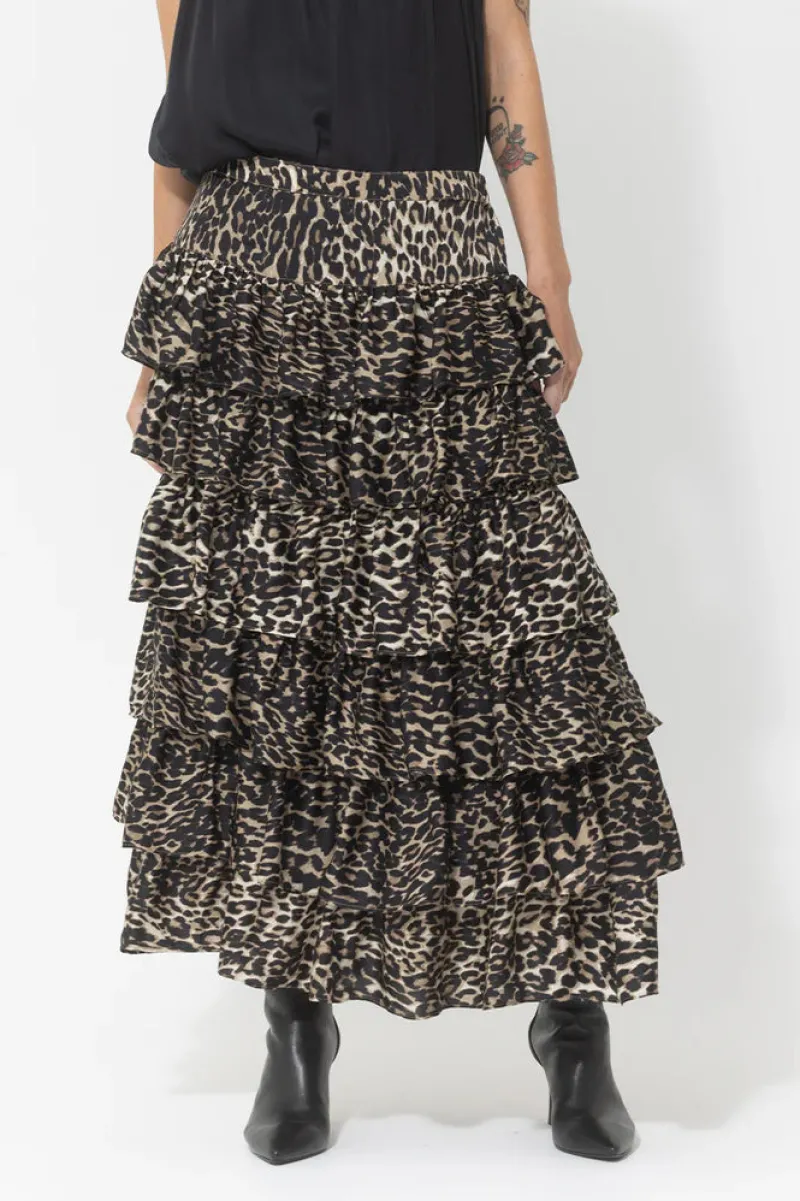 leopard_print_layer_skirt_1.webp Joey the Label Print Layer Skirt^ Skirts