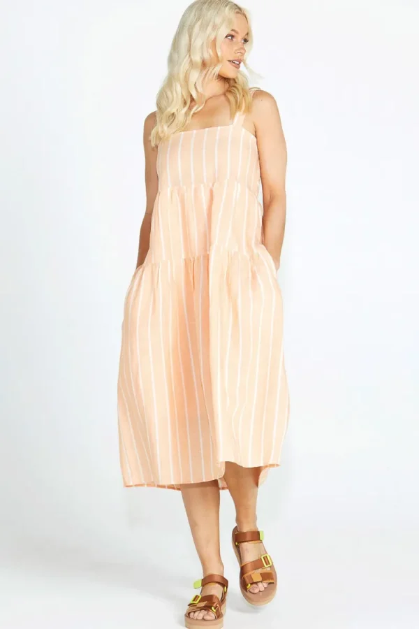 Sass Lydia Shirred Back Midi Dress^ Dresses