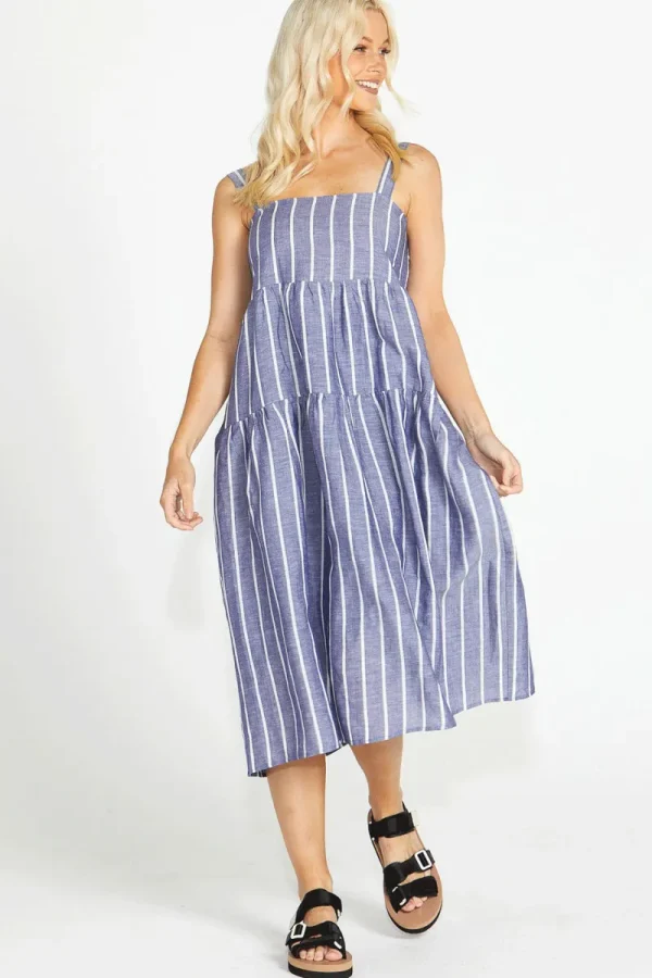 Sass Lydia Shirred Back Midi Dress^ Dresses