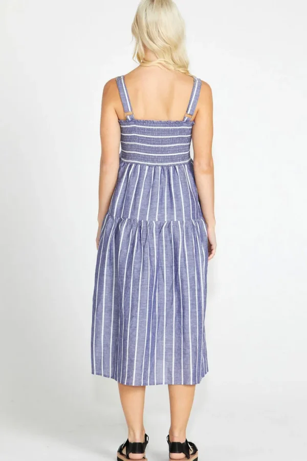 Sass Lydia Shirred Back Midi Dress^ Dresses