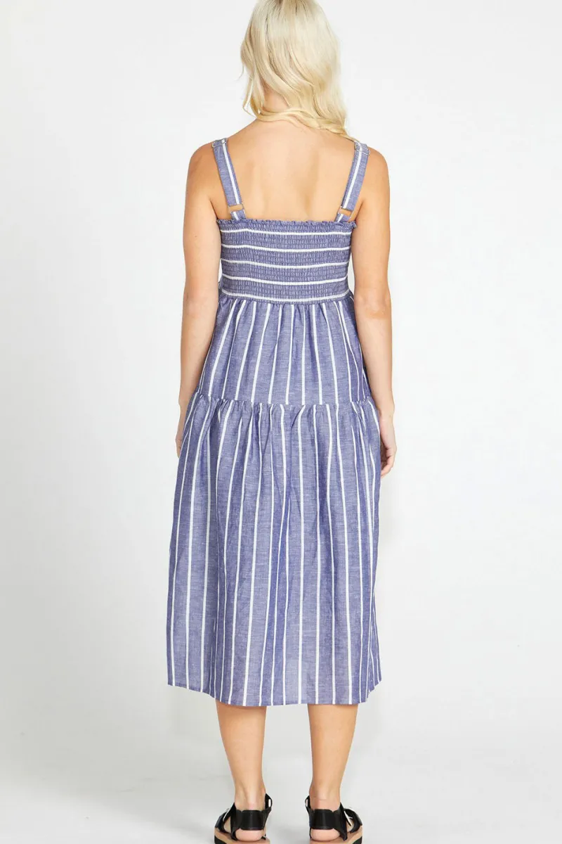 lydia_shirred_back_midi_d_4.webp Sass Lydia Shirred Back Midi Dress^ Dresses