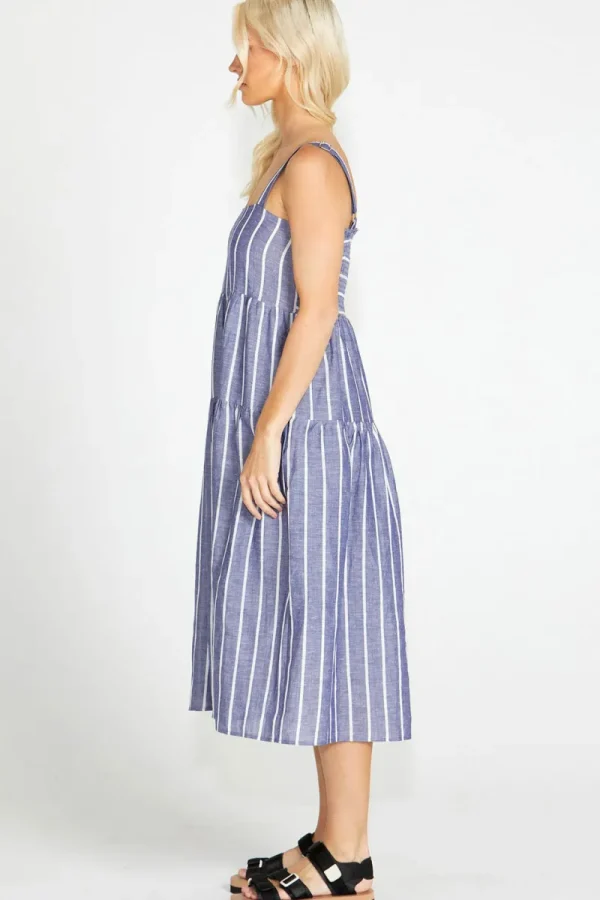 Sass Lydia Shirred Back Midi Dress^ Dresses