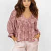Joey the Label Mirror Floral Blouse^ Tops