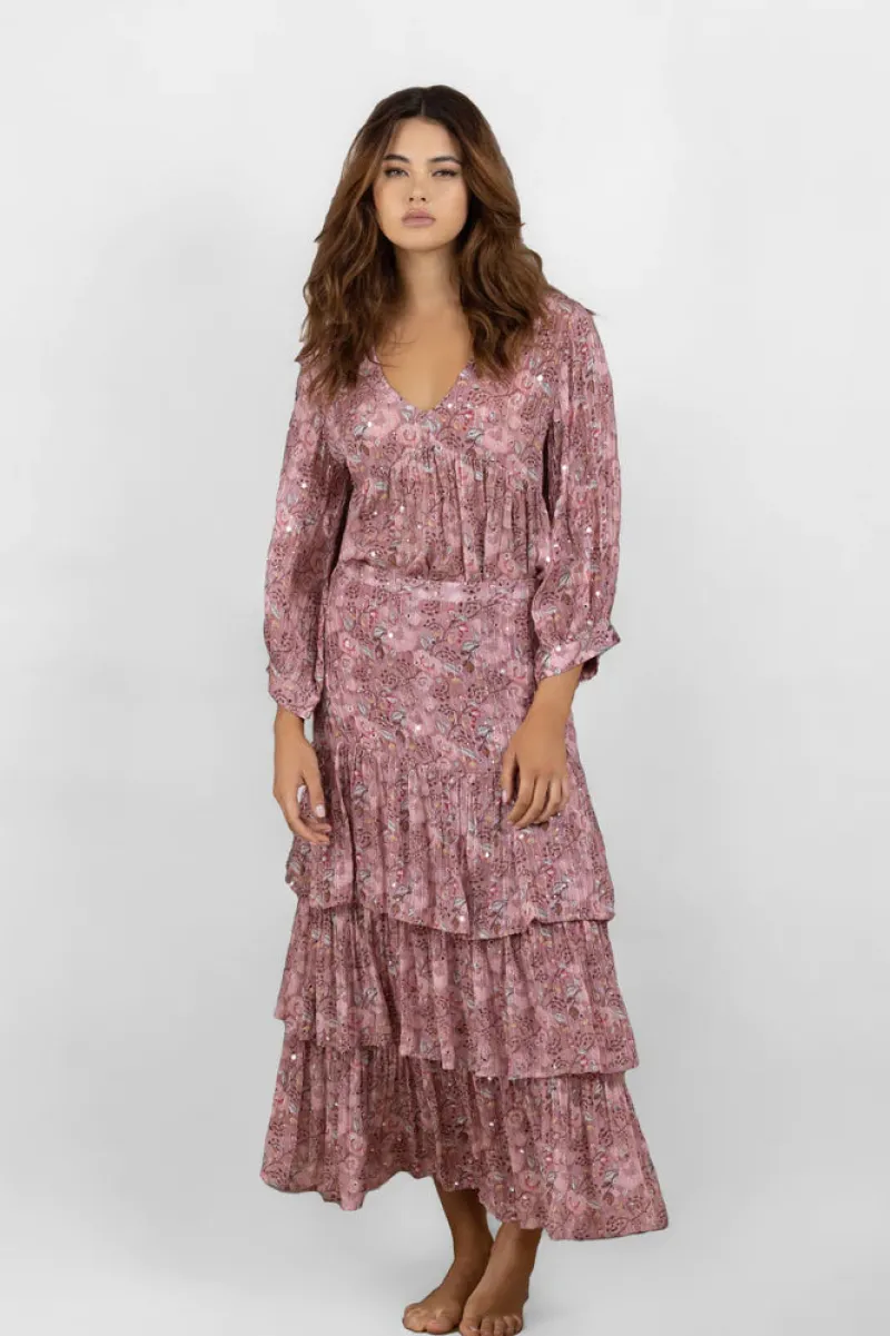 mirror_floral_layered_ski_5.webp Joey the Label Mirror Floral Layered Skirt^ Skirts