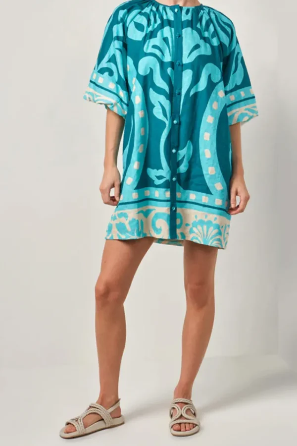 Walnut MONTEGO DRESS MOSAIC^ Dresses