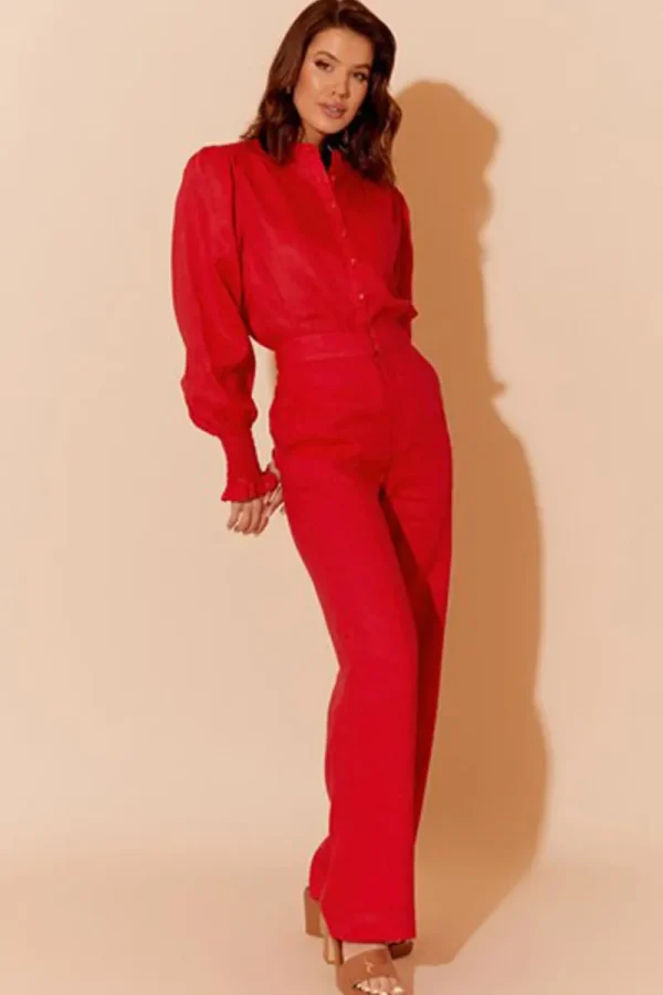 Adorne Nisha Linen Pant^ Pant