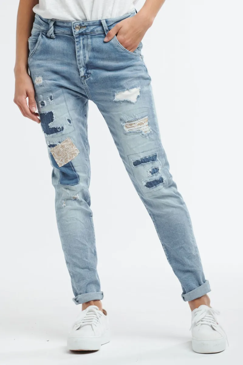 paisley_patch_jean_0.webp Italian Star Paisley Patch Jean^ Jeans