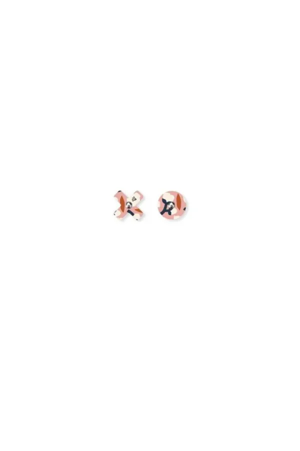 MoeMoe Design Peach Blossom Helsinki Mon Amour Hugs and Kisses Stud Earrings^ Jewellery