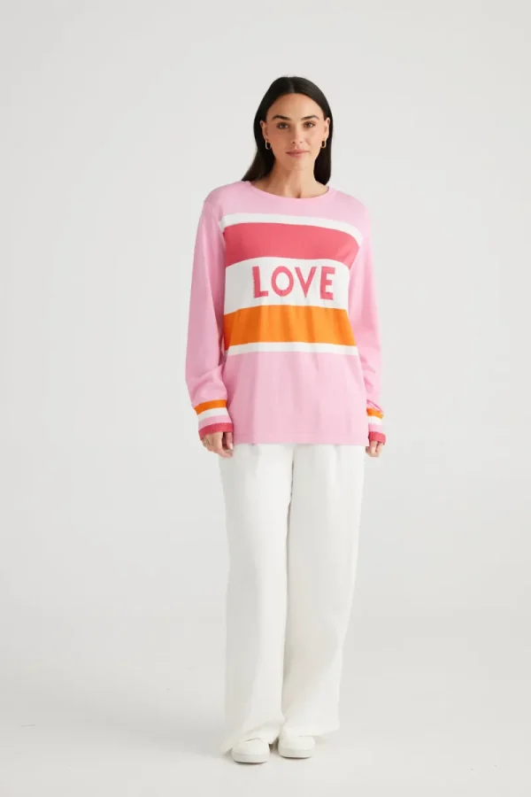 Brave and true Petra Stripe Love Knit^ Jumpers + Sweaters