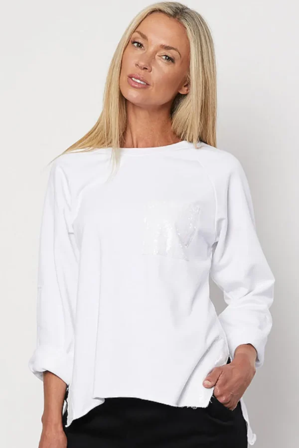 threadz Pocket Detail Sweater^ Jumpers + Sweaters