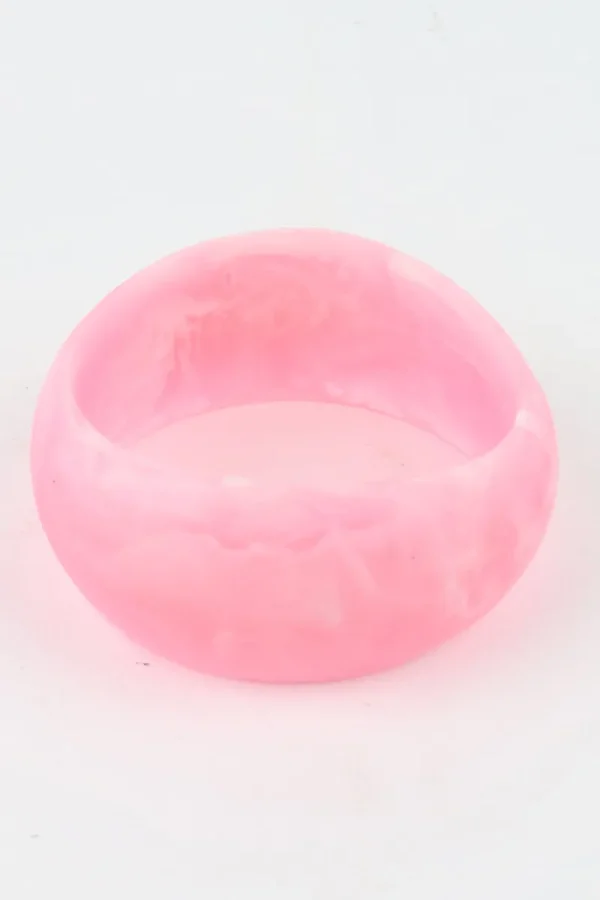 Moose and Meg Designs Resin Bangle Baby Pink L^ Jewellery