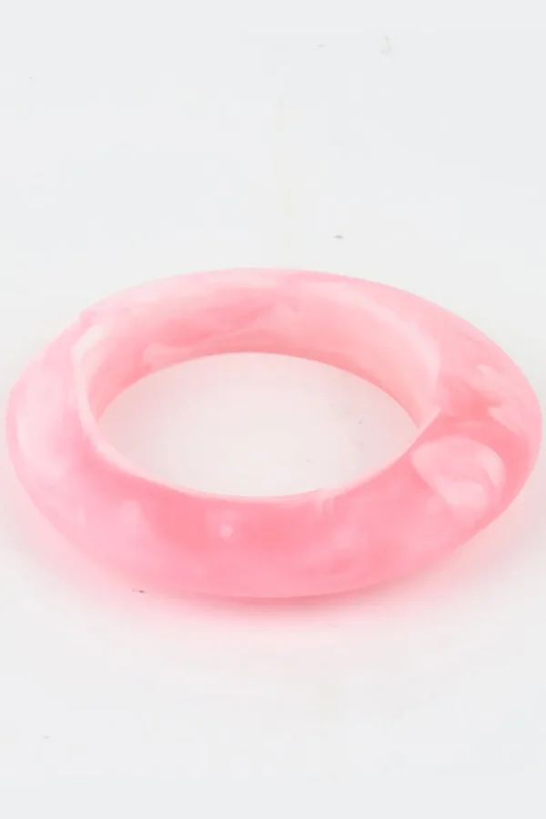 Moose and Meg Designs Resin Bangle Baby Pink M^ Jewellery