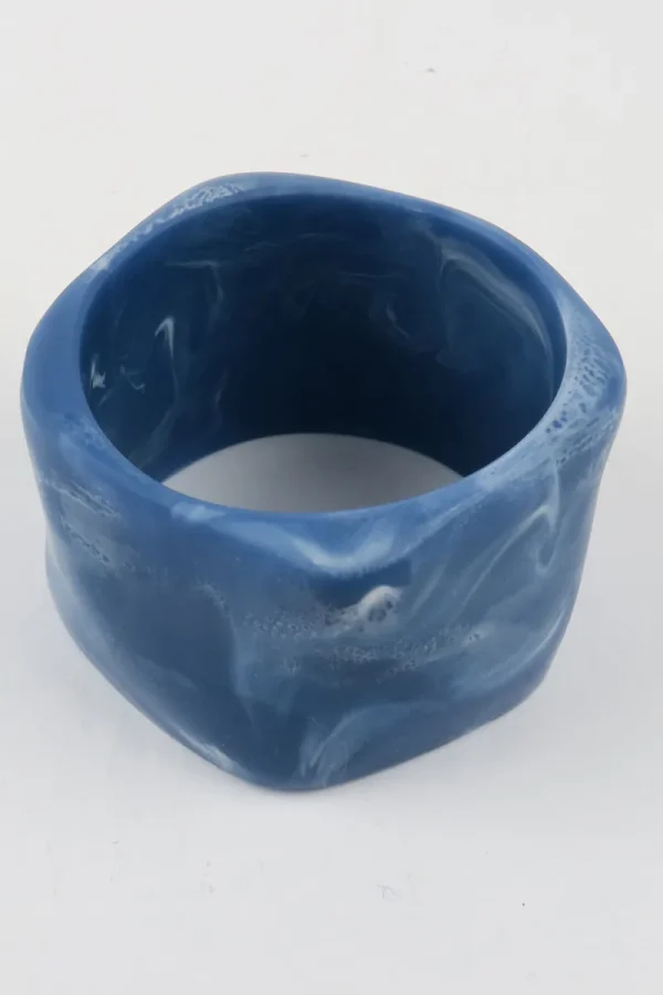 Moose and Meg Designs Resin Bangle Denim Marble XL^ Jewellery