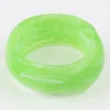 Moose and Meg Designs Resin Bangle Green White L^ Jewellery