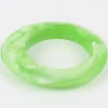 Moose and Meg Designs Resin Bangle Green White M^ Jewellery
